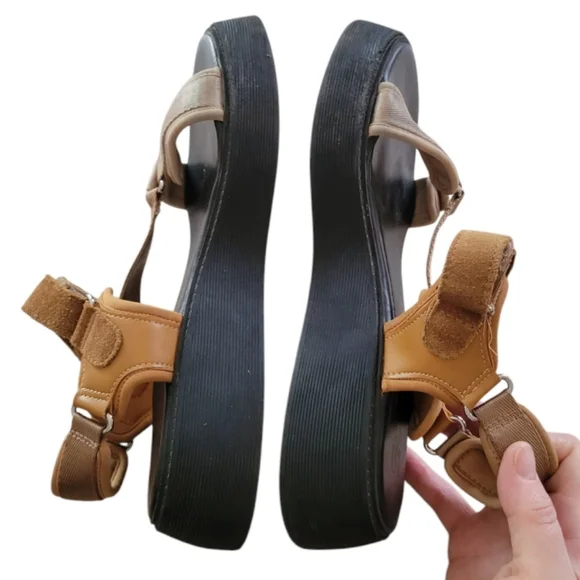 Zara Platform Sandals Size 40 - Picture 6 of 11